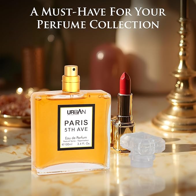 Paris 5th Avenue for Women Eau De Parfum - Top Notes of Aldehydes, Neroli, Ylang Ylang, Bergamot & Peach - Base Scents From Vetiver, Patchouli, Oakmoss, Sandalwood & Vanilla - Elegant 100ml Bottle
