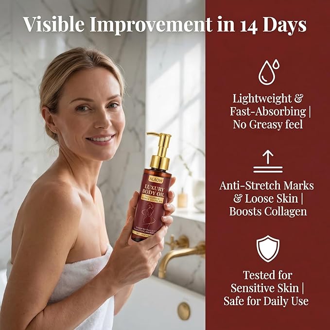 Body Firming Oil for Women - Fast-Absorbing Hydration & Skin Tightening Treatment for Arms, Legs, Stomach - Non-Greasy Post-Shower Glow Remedy Firming care to enhance skin elasticity.120ML- 2PCS