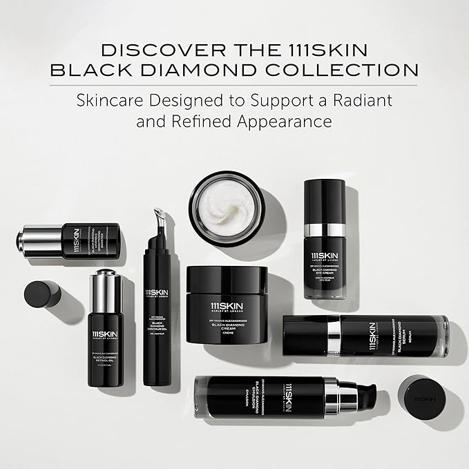 111SKIN Black Diamond Contour Gel Under Eye Cream for Dark Circles, Wrinkles & Fine Lines, Retinol & Peptide-Packed Formula for Firming & Hydration with Cooling Applicator for All Skin Types 0.5 fl oz