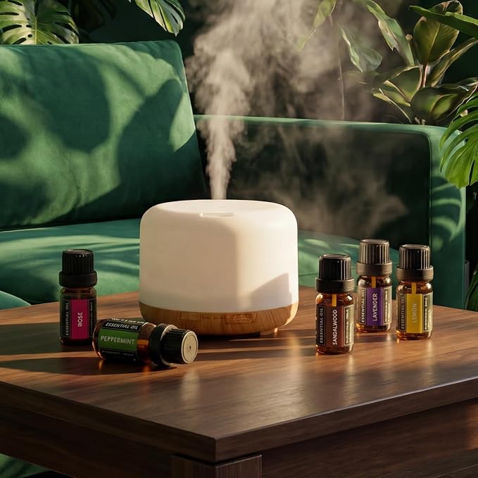 SACATR 60 Bottles Premium Essential Oils Set - Natural Essential Oils for Diffuser, Humidifier, Candle and Soap Making(60x5 ML)