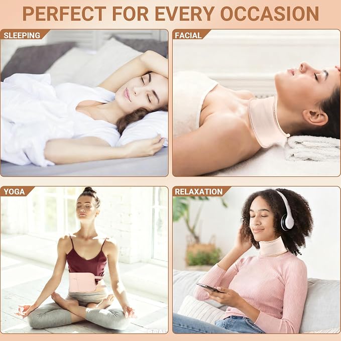 9 Pcs Castor Oil Pack Wrap Organic Cotton for Liver Detox, Stomach, Neck & Breast, Knee, Foot & Entire Body, Reusable Compress Castor Oil Pads Kit with Adjustable Elastic Strap, Anti Oil Leak