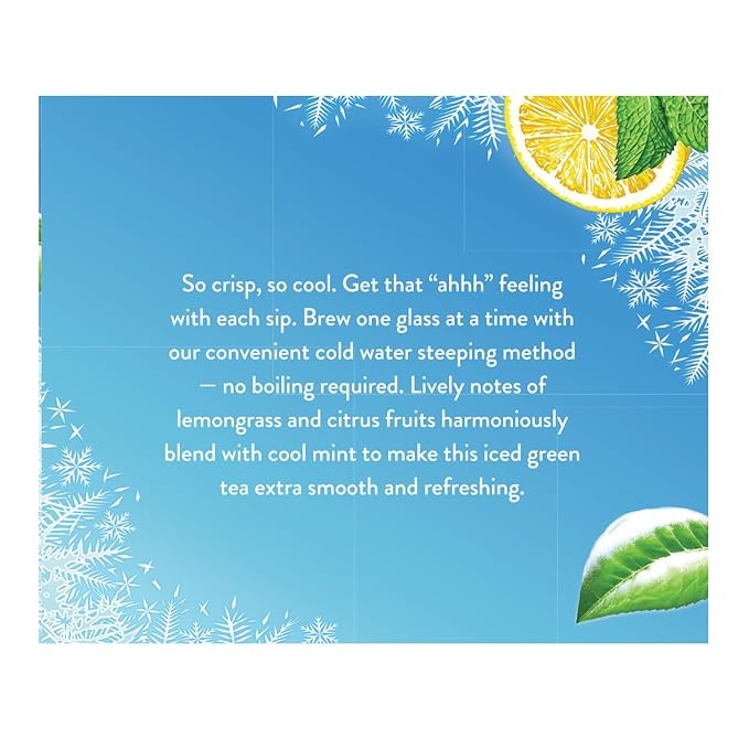 Celestial Seasonings Cold Brew Green Iced Tea 18 Count (Pack of 5)