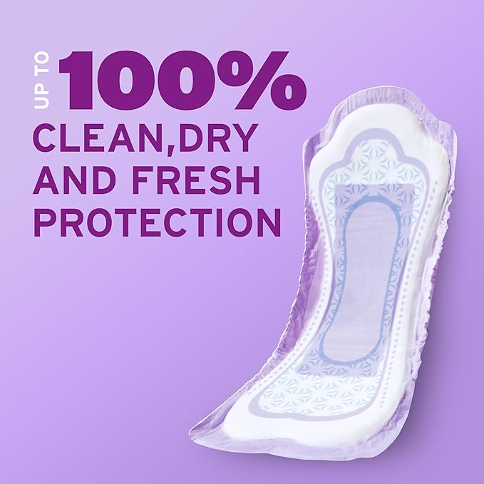 Poise Incontinence & Postpartum Pads for Bladder Leaks, 6 Drop Ultimate Absorbency, Long Length, 90 Count, Packaging May Vary