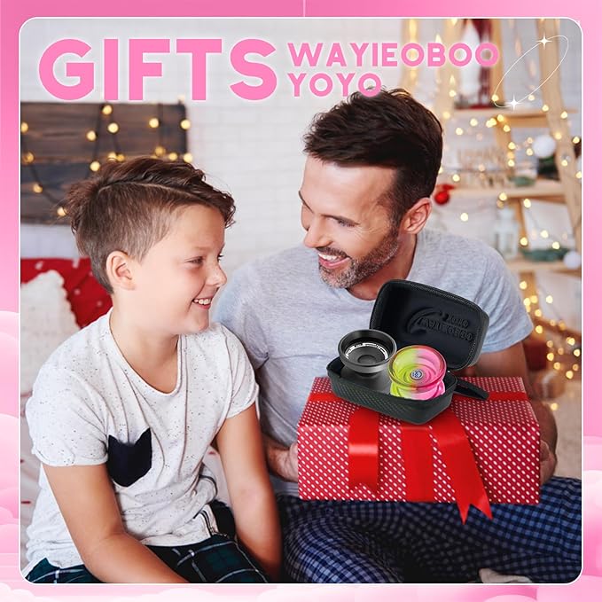 WATIEOBOO 2-Piece Yo-Yo Set - P02 Beginner PC YoYo + W21 Pro Metal yoyo Responsive and Non-Responsive Dual Mode Yo Yo Top Finger Spin, Yoyo Tricks, yoyo for Beginners and Professional Adults
