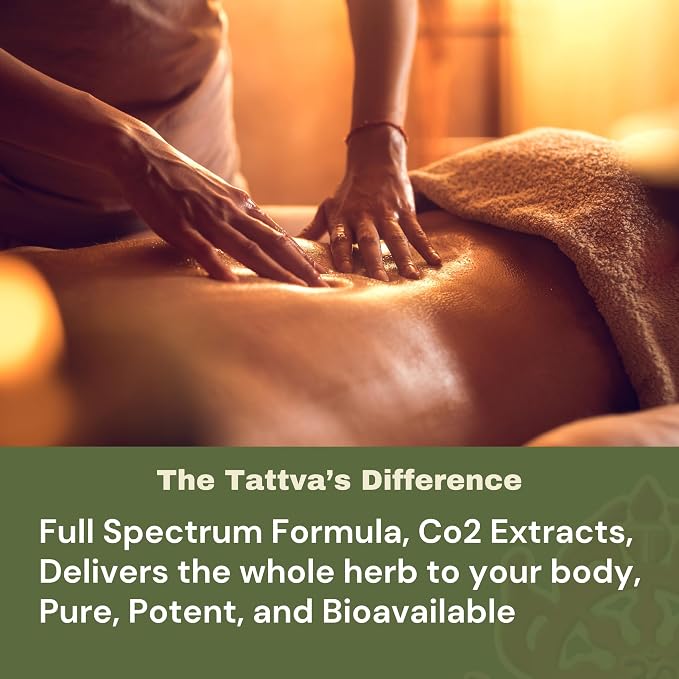 Tattva's Herbs Aphrodisiac Massage Oil for Women, Men & Couples - Contains Ashwagandha, Agarwood, Cinnamon - 4 oz. 25 Years of Premium Service