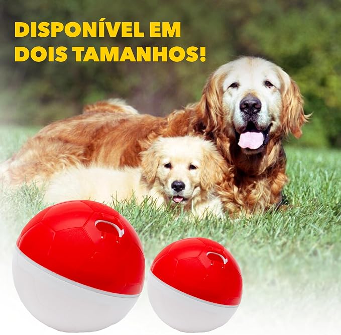 amicus Mini - Crazy Ball - Dog Treat Ball - Interactive Treat Dispensing pet Toys - Pets Enrichment Toys - Pets Toys to Keep Them Busy - Slow Feeder - 100g/3.5 oz - Red/White
