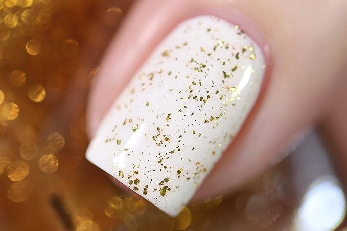 ILNP Karma - Gold Flake Top Coat Nail Polish