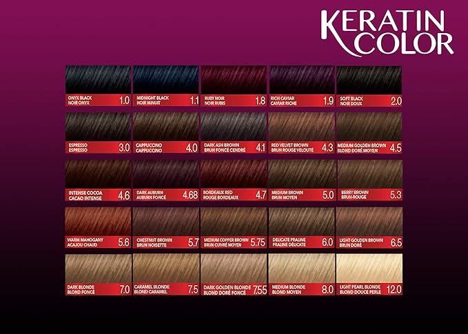 Schwarzkopf Keratin Color 7.55 Dark Golden Blonde Permanent 100% Gray Coverage