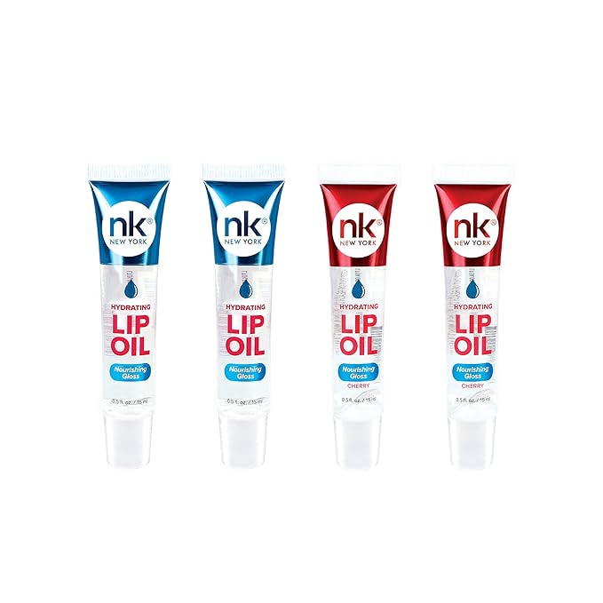 Nicka K Hydrating Lip Oil Nourishing Glass (GLOSS2PK-CHERRY2PK)