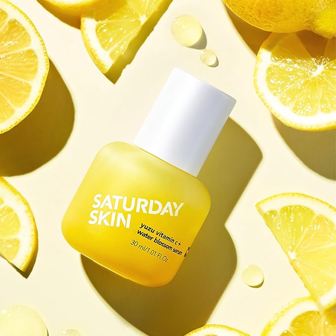 Vitamin C Serum For Face From Yuzu - Brightening Formula With Hyaluronic Acid 7 Peptide Mix And Niacinamide, Deeply Hydrate, Improve Uneven Skin Texture, Vegan, Korean Skin Care (30 ml)