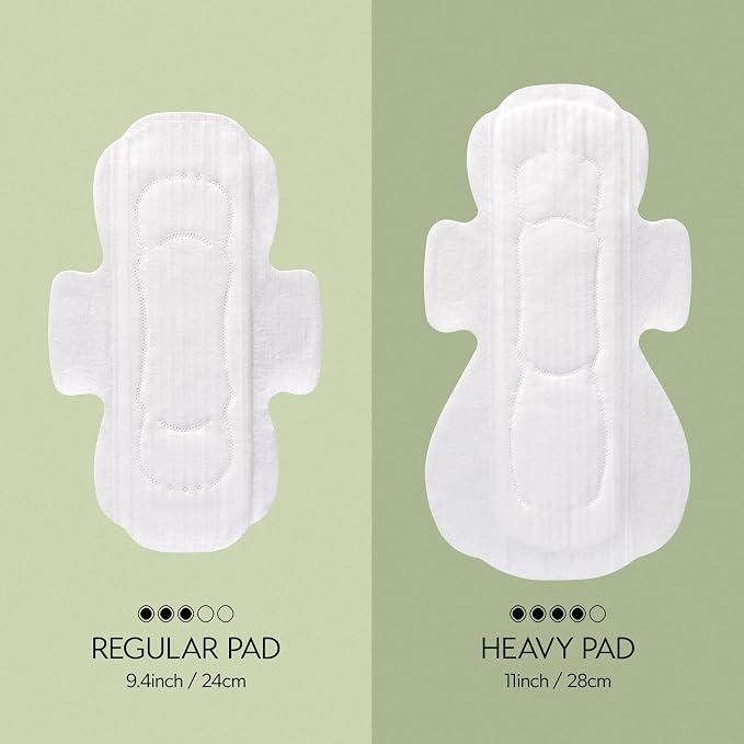INERTIA The Prism Red – Truly Organic, Ultra Thin & Leak-Proof Korean Cotton Pads with Wings | Regular Absorbency | Hypoallergenic, Super Absorbent, Chlorine-Free & Fragrance-Free (10 Count)