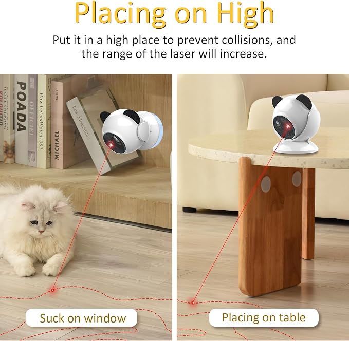 umosis Automatic Cat Laser Toy Interactive Cat Toys for Indoor Cats/Kitty/Dogs,Laser Cat Toys for Bored Indoor Adult Cats