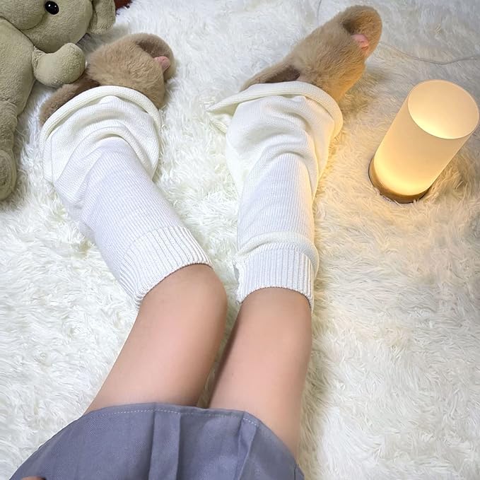 Sexybody Women's Leg Warmers Fashion Knit Warmers Long Socks Cute Y2K Kawaii Japanese Lolita Harajuku Accessories for Girls