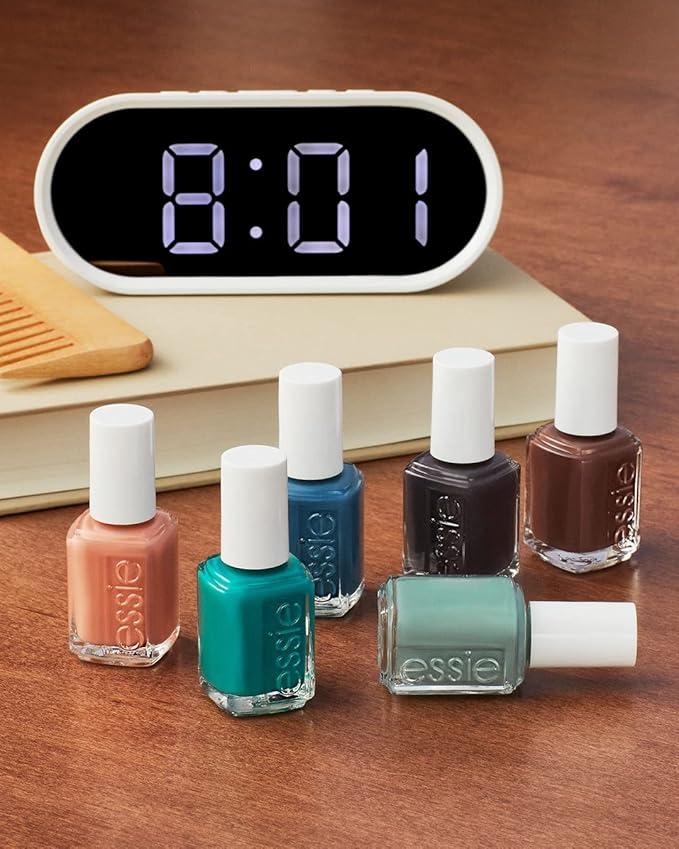 essie Nail Polish, Salon-Quality Black Nail Polish, UnGuilty Pleasures, Vegan, Home By 8, 0.46 fl oz