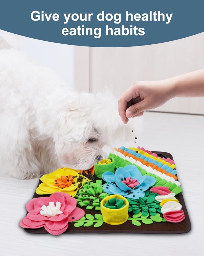 Snuffle Mat for Dogs, 20in Interactive Dog Puzzle for Medium & Large