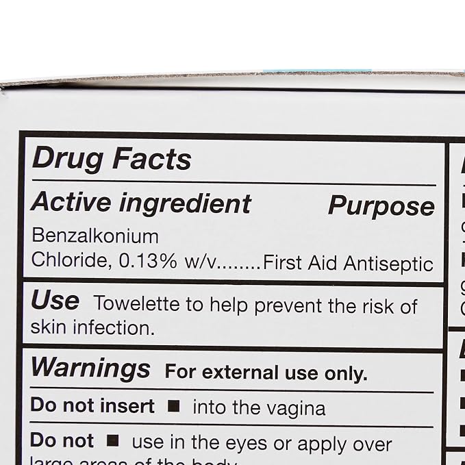 McKesson Obstetrical Antiseptic Towelettes Wipes, Sterile, Individual Packet, Clean Scent, 100 Count, 1 Pack