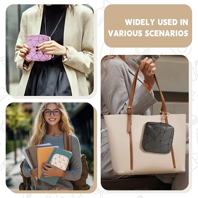 Period Bag for Teen Girls, PU Leather Sanitary Napkin Storage Bag, Menstrual Pad Bag Tampon Holder for Purse (Gray)