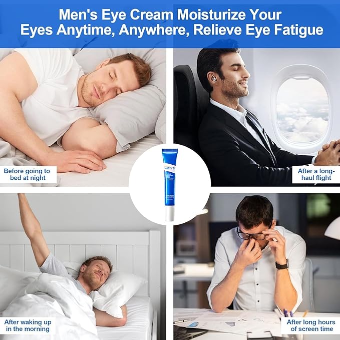 Retinol Eye Cream, Hydrating & Firming Under Eye Cream for Men, Wrinkles & Puffiness, Reduces Dark Circles, Nourishing Elastic Formula, 20g / 0.7 fl.oz