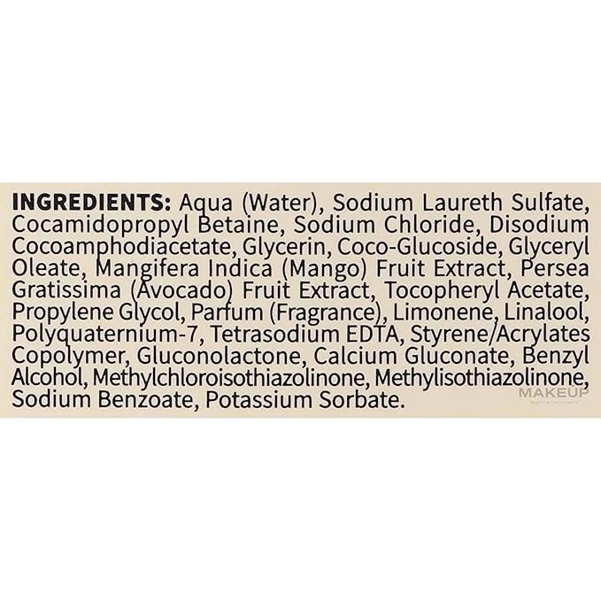 Dicora Urban Fit Nourishing Shower Gel - Extra Moisturizing Women and Mens Body Wash - Skin Protection with Vitamin E - Avocado and Mango - 13.5