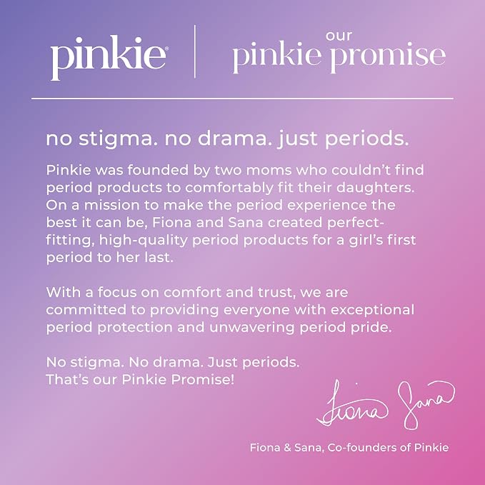 Pinkie Organic Tampons for Teens & Adults - 100% Cotton Core Adapts to Your Body - Slim BPA-Free Applicator for Comfortable Insertion - Chlorine, Fragrance, Dye & Rayon Free - Regular/Super, 36 Count