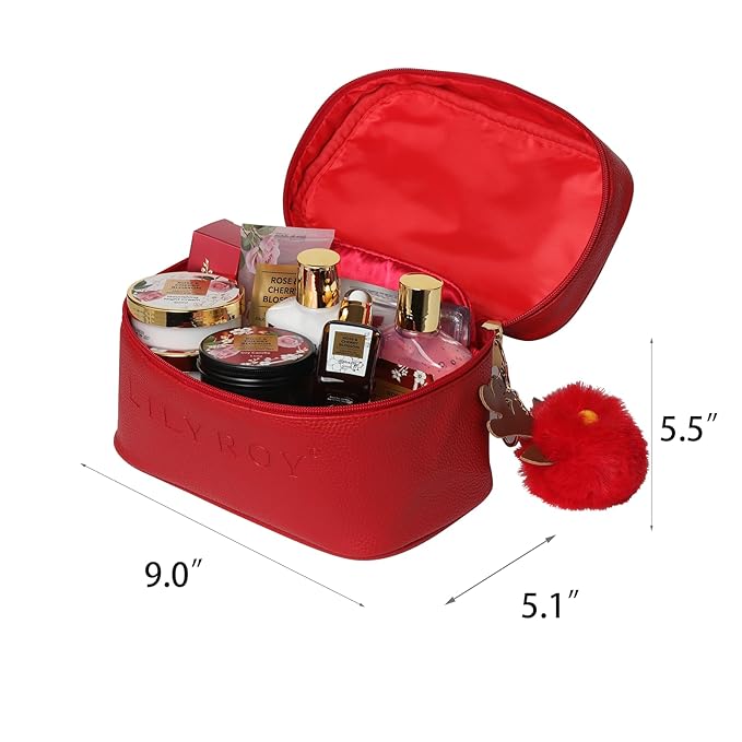 36Pcs Mothers Day Gifts for Mom - Rose Bath and Body Gift Set, Spa Gift Set for Women, Beauty Care Kit | Gift for Women Christmas, Birthday, Valentines Day Gifts for Her Wife Perfect for Travel
