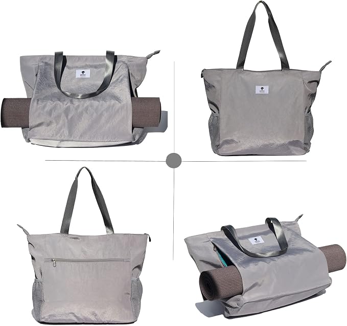 ESVAN Yoga Mat Bag Yoga Tote Carrier Shoulder Bag Carryall Tote for Office,Yoga,Pilates,Travel,Beach and Gym