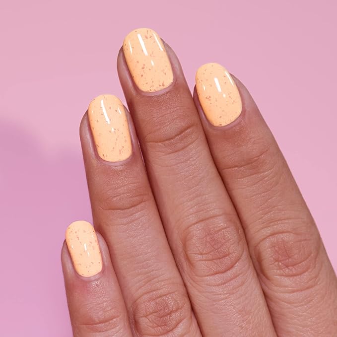 ILNP Milk Tea - Pastel Orange Speckled Nail Polish