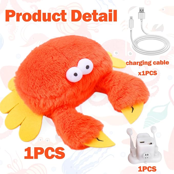 Mity rain Interactive Dog Toys Crab