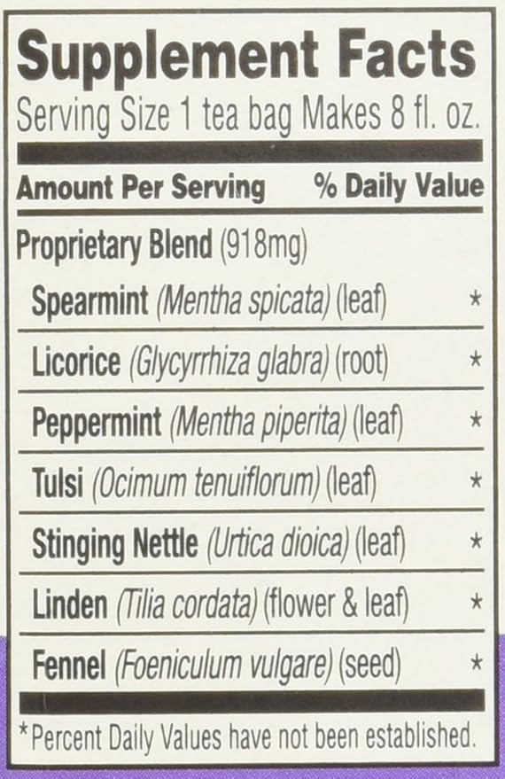 Celestial Seasonings Sleepytime Tea - Wellness Sinus Soother, Caffeine Free - 20 Tea Bags Box, (Pack of 2)