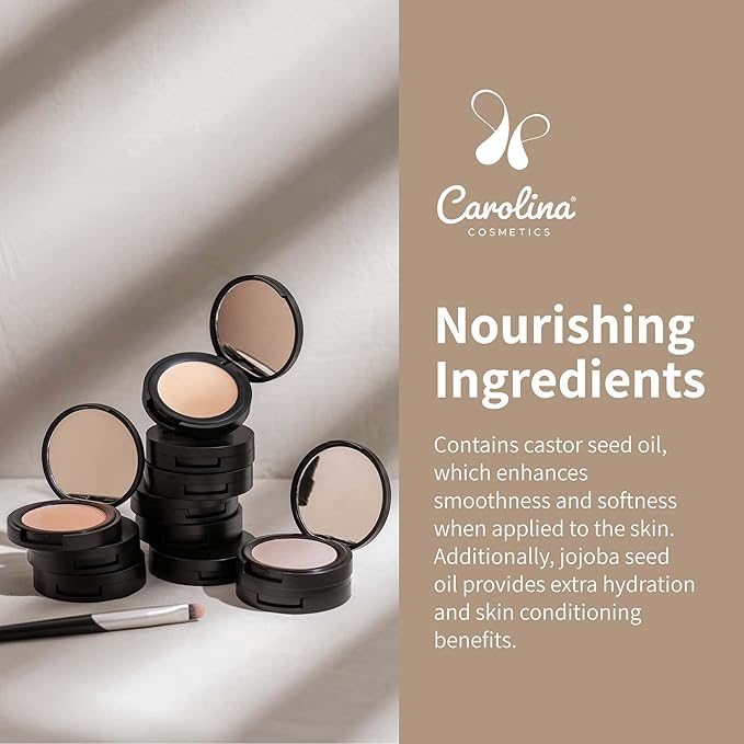 Carolina Cosmetics - Candelilla Cream Concealer in Himalayan Color - Vegan, Non-GMO - Minimizes Dark Circles, Blemishes & Uneven Skin Tone - 0.11 oz