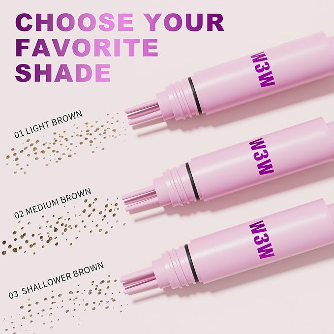 Freckles Stamp Pen – Long-Lasting Waterproof Freckle Pen, Quick Dry 5-Point Fake Freckles Tool for Natural Faux Freckles Makeup (#02 Medium)