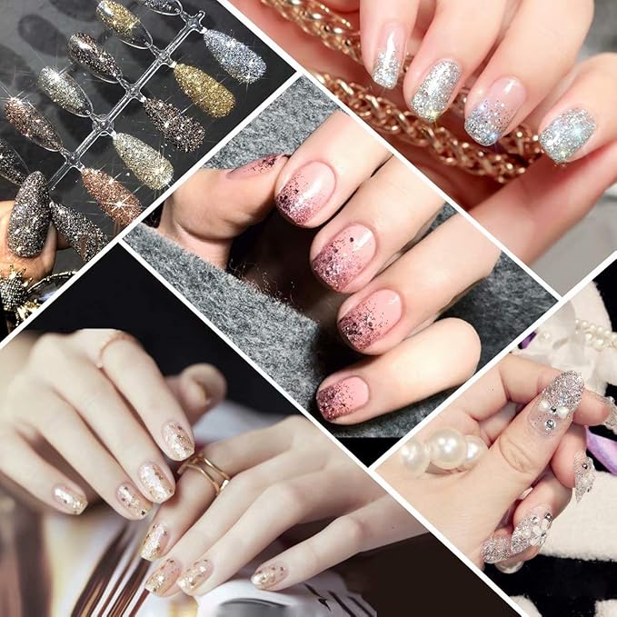 Fine Glitter 24 Colors Craft Glitter for Resin Makeup for Body Nail Face Hair Eyeshadow Lip Gloss Making