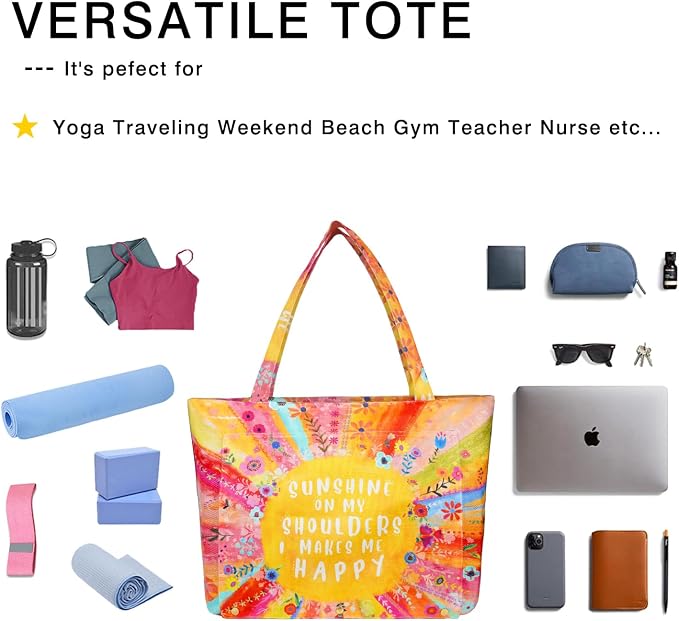 Yoga Mat Bag Yoga Bags and Carriers Fits All Your Stuff Yoga Tote Bag with Zipper Pocket Yoga Mat Carrier Pilates Bag Take in Out Mat Easily