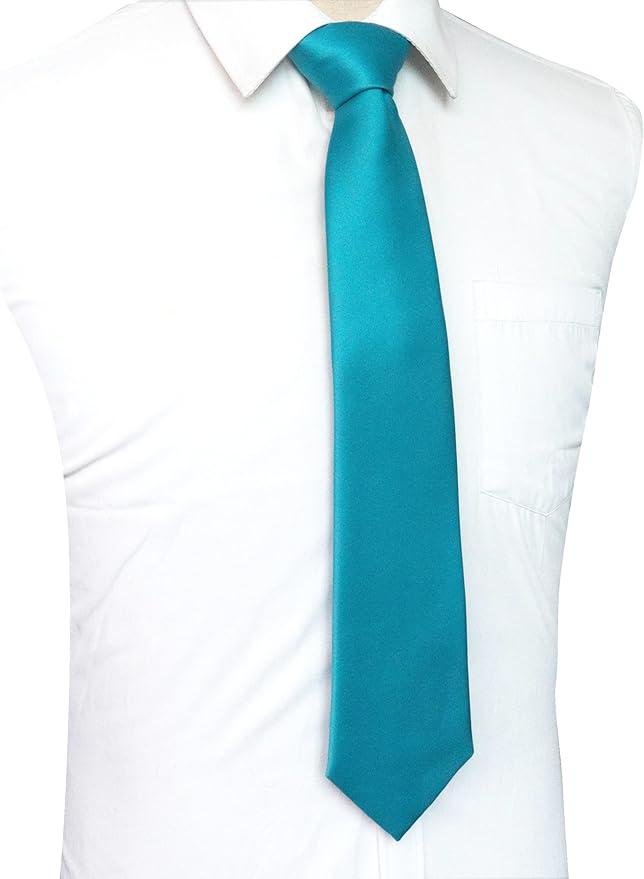 JEMYGINS Solid Color Tie Mens Necktie for Business and Wedding