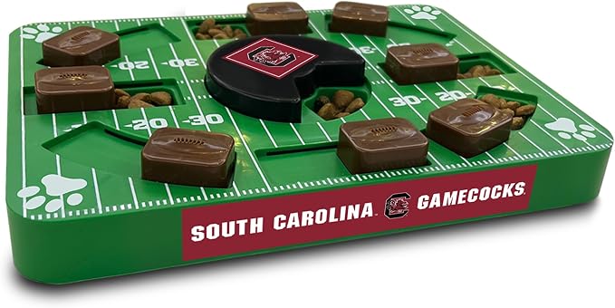 Pets First NCAA South Carolina Gamecocks Puzzle Toy, Puzzle Treat Dog Toy, Interactive Dog Treat Toy, Dog Puzzle Feeding Slow Toy