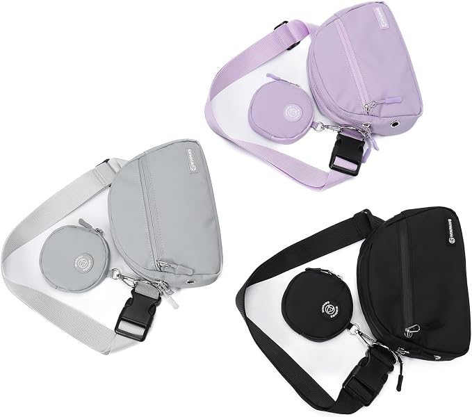 Dog Treat Pouch Pet Training Walking Fanny Pack with Built-in Poop Bag Dispenser & Waste Bag Holder | Stylish Puppy Training Essentials Supplies | Free Dog Clicker (Grey)