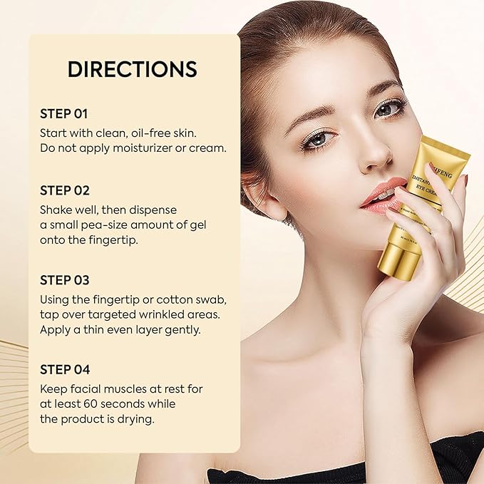 New Perfection Eye Tightener, Gentle Skin eye tightener, Instant Temporary eye tightener Cream, Reduces The Look of Under eye Bags, Dark Circles & Puffiness, Anti-Aging Fine Lines (2 Bottle)