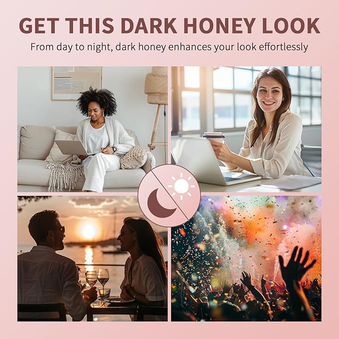 Honey Lipstick Tinted Lip Balm - Sheer Hydrating Lipstick for All Skin Tones - Moisturizing Lip Color, Nourishing Lip Balm with a Hint of Natural Black Cherry Tint (2Pcs Nude Honey)