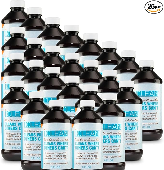iCLEAN Mouthwash- Fluoride & Alcohol-Free Rinse | Harness The Power of Iodine | Molecular Iodine Mouth Rinse for Clean Oral Care | Gargle for Bad Breath & Oral Wellness (25)