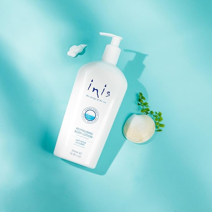 Inis the Energy of the Sea Revitalizing Body Lotion for Women and Men - Body Moisturizer with Vitamin E & Shea Butter - 16.9 Fl Oz