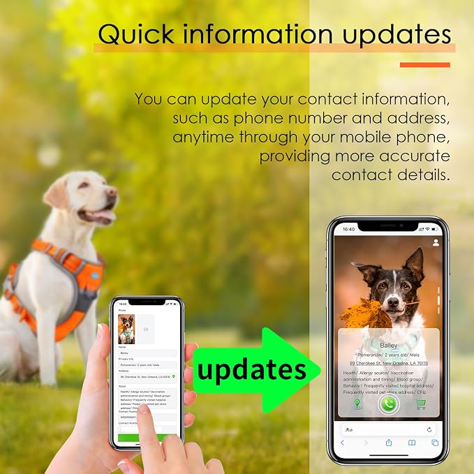 ThinkPet No Pull Harness Breathable Sport Harness with QR Code Dog Tag Reflective Dog Harnesses Smart ID Tagwith Handle Adjustable for Medium Large Dogs Back/Front Clip for Easy Control XL Orange