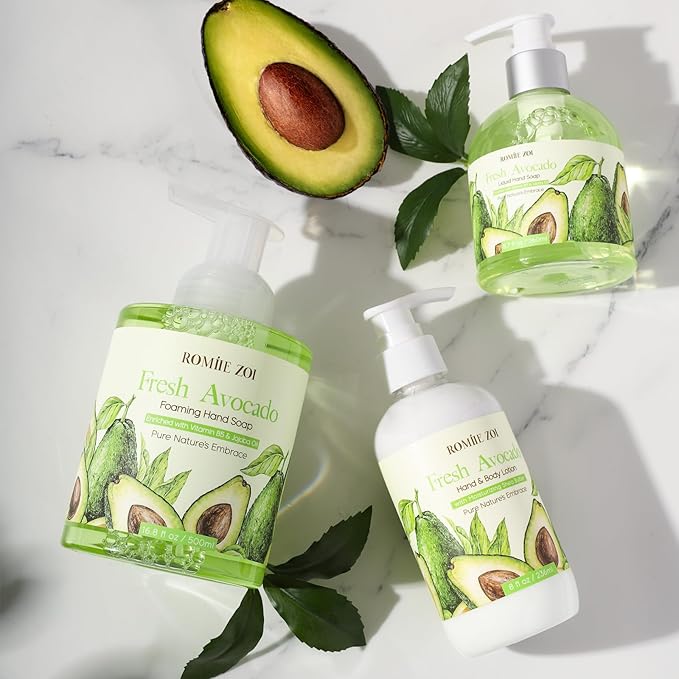 ROMIIE ZOI Daily Hand & Body Lotion with Moisturizing Shea Butter for All Skin Type- Fresh Avocado - 236 ML / 8 FL OZ