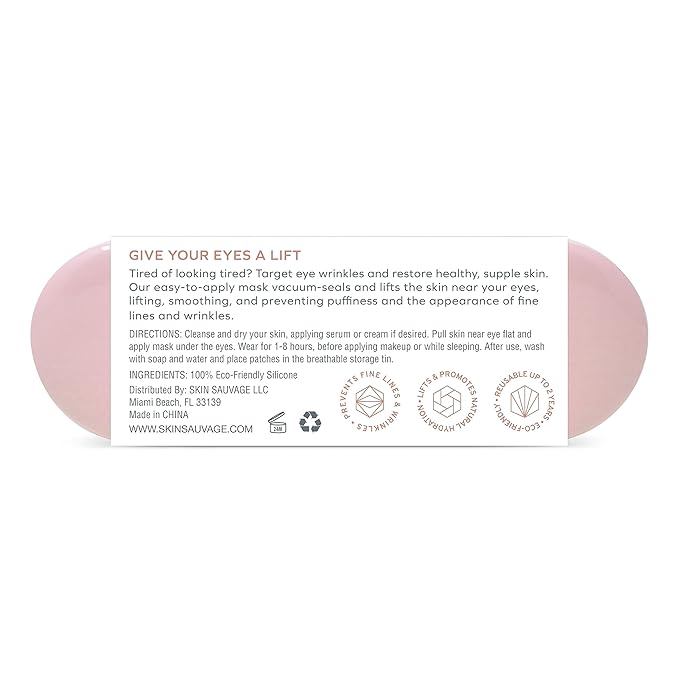 Reusable Anti-Wrinkle Silicone Eye Mask Set – Enhances Absorption for Makeup Prep +Locks in Night Cream to Boost Hydration, Smooths Under Eyes, Reusable, Comfortable, Travel Ready w/ Stylish Storage