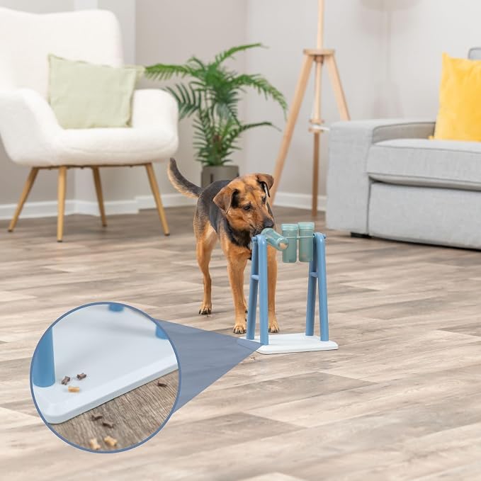 TRIXIE Turn Around - Mad Scientist Dog Activity Interactive Toy, Level 2 Food Puzzle Game, Brain Teasing Treat Dispenser, IQ and Mental Development Toy for Smart Dogs, Enrichment Toy for Boredom Busting