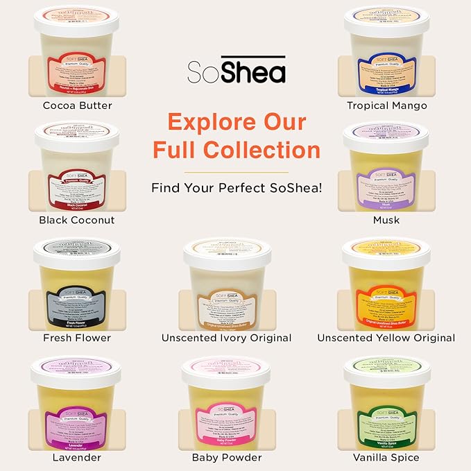 SoShea Whipped Raw Shea Butter - Turmeric |100% Pure, Unrefined African Shea Butter & Tumeric | Cold-Pressed & Processed -Rich Natural For Dry & Sensitive Skin, Face & Hair | Vegan | 11.50 oz