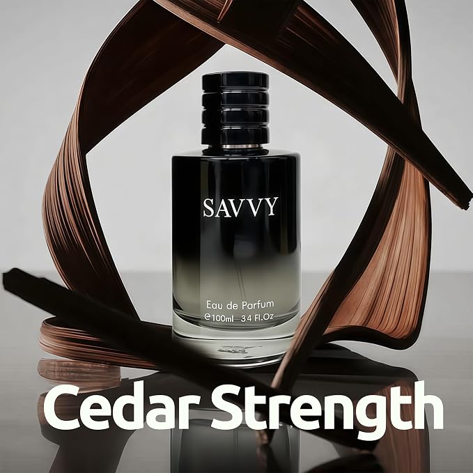 A CENTER Men's Cologne Gift Set of 4(LhommeSa&Savvy&Salvang&SE) - 3.4 Fl Oz Each | Vanilla Bourbon, Leather & Amber Floral Fragrance Luxury Eau de Toilette