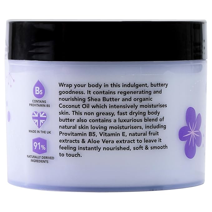 I LOVE Violet Dreams Scented Body Butter - Hydrating Body Butter for Dry Skin - Vitamin E and Aloe Vera - Shea Butter and Coconut Oil - 10.1 oz