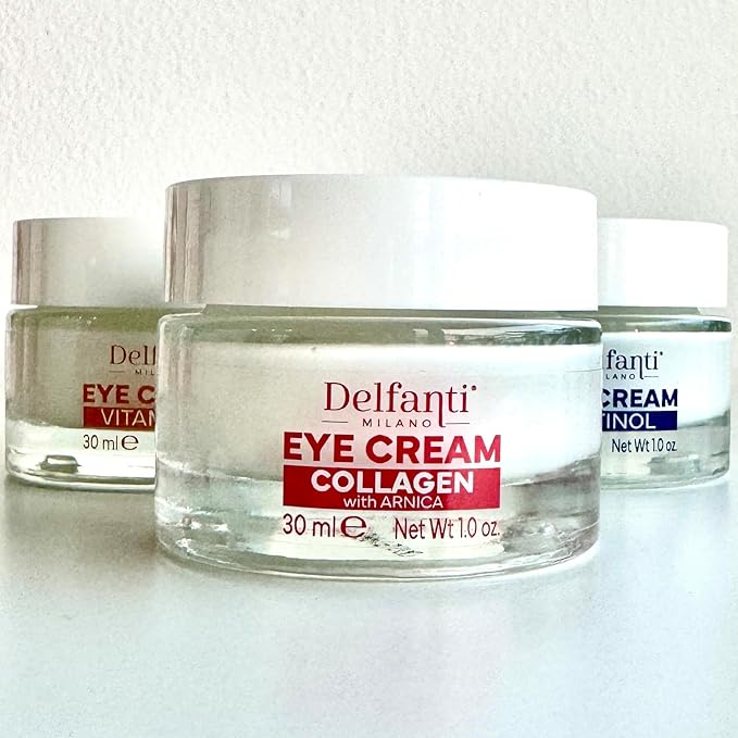 Delfanti-Milano • COLLAGEN RE-PLUMPING EYE CREAM with ARNICA • Smoothing• Less Visible Wrinkles • Fast Result • Vegan • Made in Italy