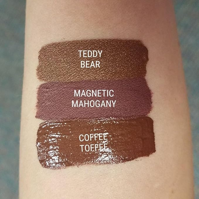 Aromi Chocolate Brown Liquid Lipstick | Dark Brown Nude Lip Color, Vegan and Cruelty-free, Long-lasting, Waterproof, Handmade (Magnetic Mahogany)