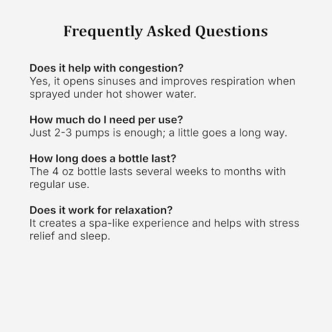 European Spa Source Energizing Lemongrass + Eucalyptus ShowerSpa Mist Spray for Aromatherapy, at Home Spa Experience, Sinus Congestion Relief, and Tension Relief, 4 fl oz.